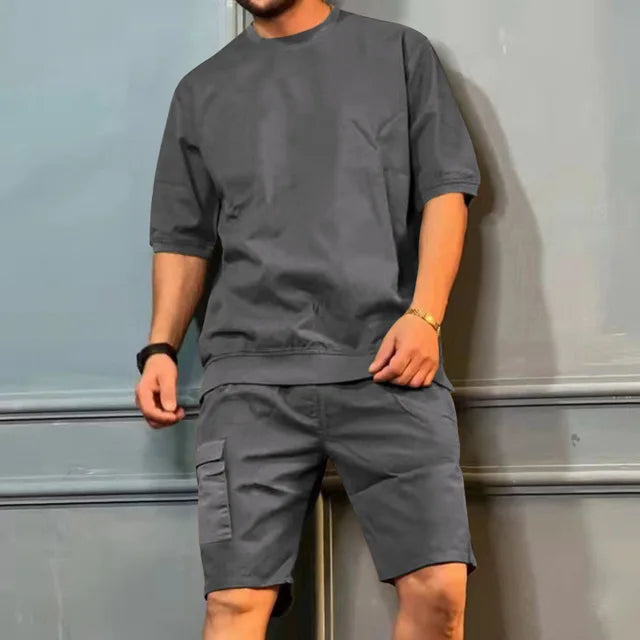 Mirko - Modisches Freizeit-Set mit Shorts für Herren