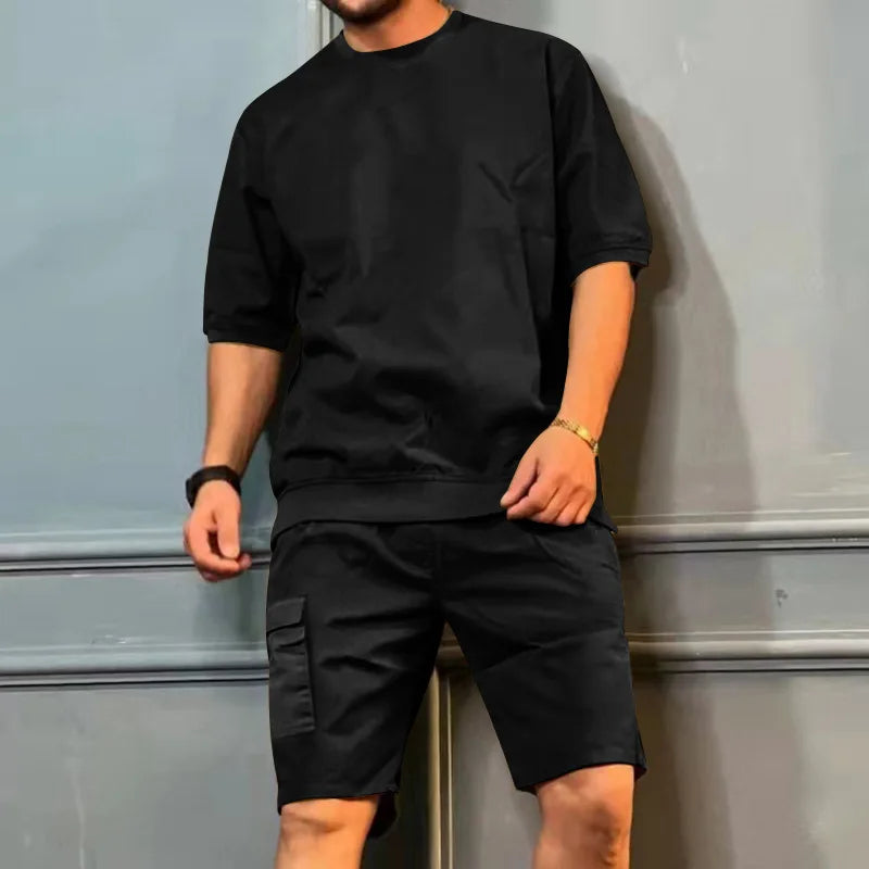 Mirko - Modisches Freizeit-Set mit Shorts für Herren