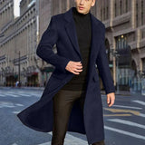 Warme, wasserdichte Winterjacke für Männer in Blau