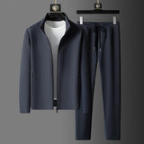 Herren Loungeanzug | 2-teiliges Set mit Jacke & Hose | Weiches Material & Modernes Design in Königsblau
