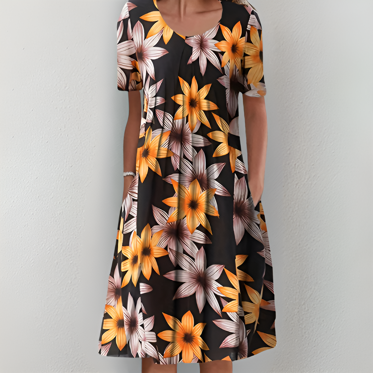 Abilene | Elegantes Blumenkleid