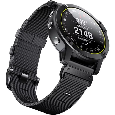 Taktisches Outdoor-Nylonarmband für Garmin Fenix 6X 6 Pro 8 7 7X 5 5X Plus