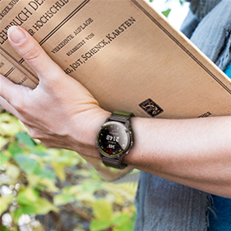 Taktisches Outdoor-Nylonarmband für Garmin Fenix 6X 6 Pro 8 7 7X 5 5X Plus