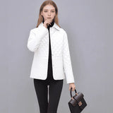 Evoke™ Steppjacke mit Baumwolle und Steppstruktur / Raffinesse und Leichtigkeit für Lhren Eleganten Winter! in Weiß