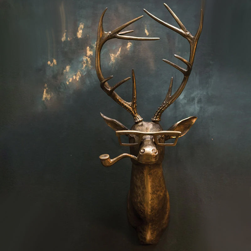 Tierkopf Harzskulptur