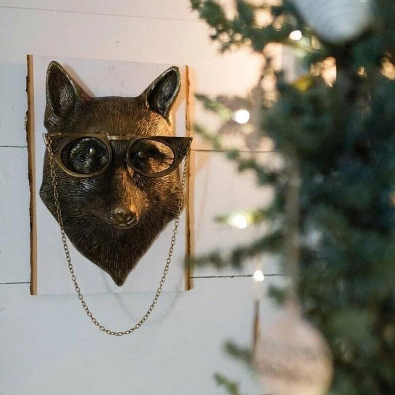 Tierkopf Harzskulptur