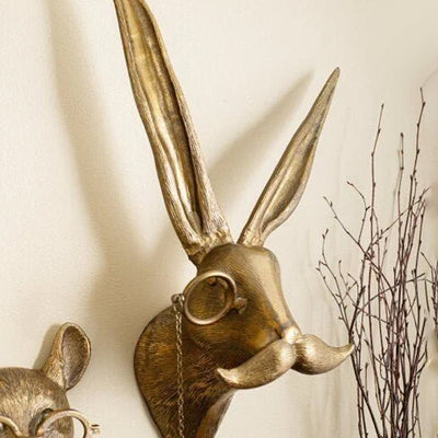 Tierkopf Harzskulptur