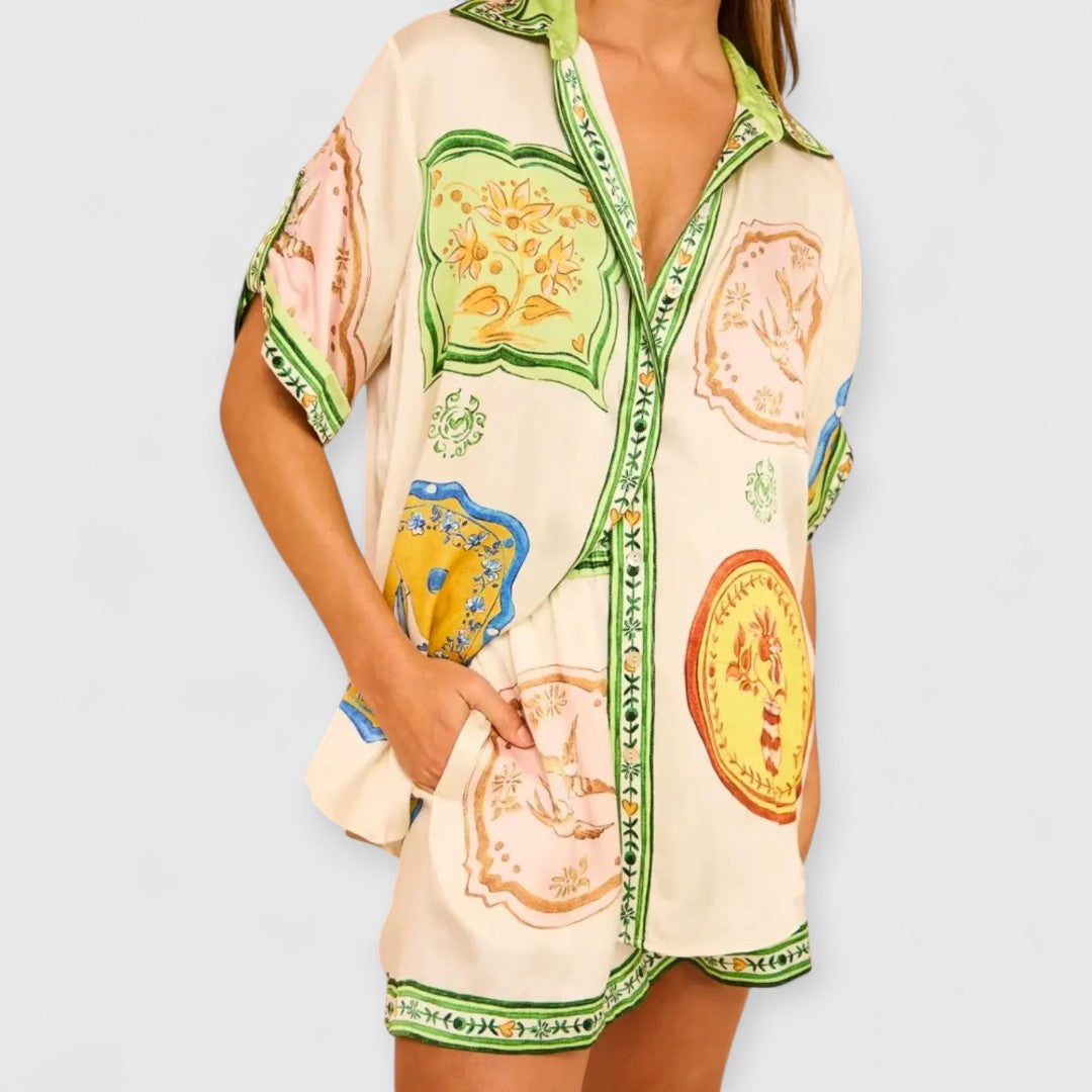 Rhoswen | Lässiges Shorts-Set