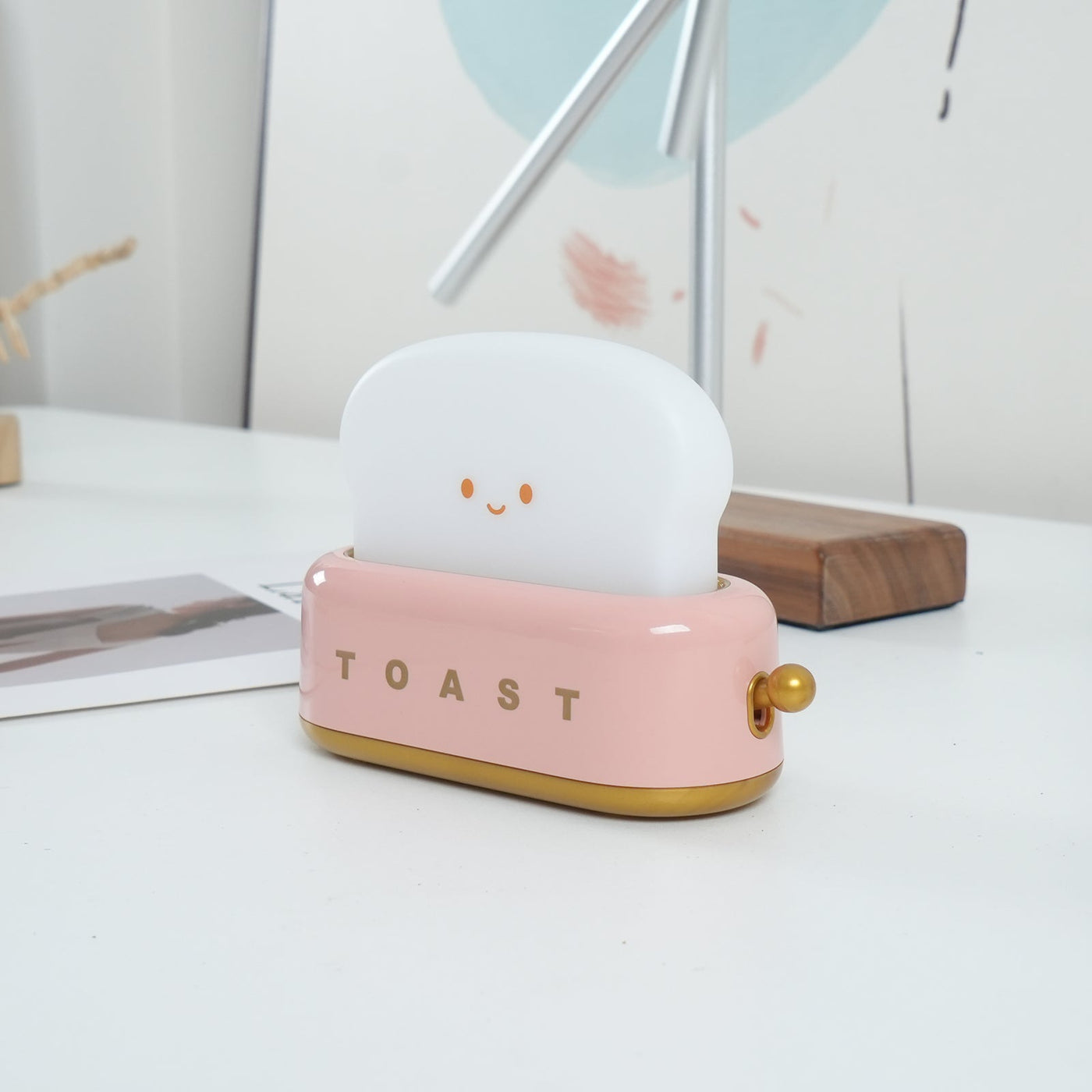 GlowToast Lampe – Tragbare Brot-Toast Cartoon LED Nachtlampe