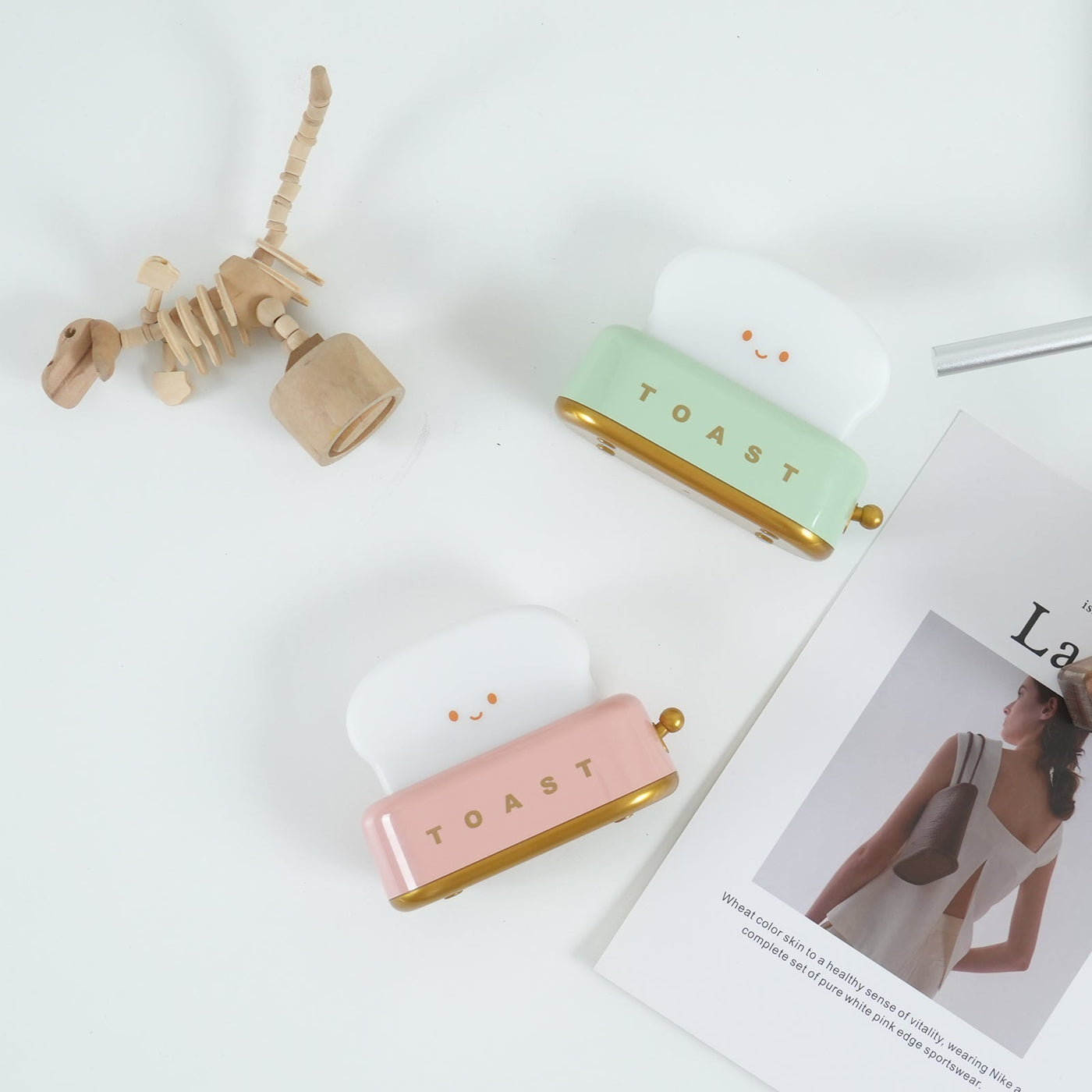 GlowToast Lampe – Tragbare Brot-Toast Cartoon LED Nachtlampe