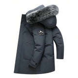 Eik | Kuschelige Damen-Winterjacke mit Fellkapuze in grau