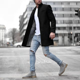 Ymirra | Eleganter Herren-Wintermantel in Schwarz