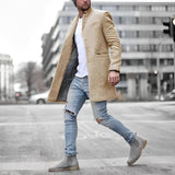 Ymirra | Eleganter Herren-Wintermantel in Beige