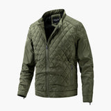 Elegante Übergangs Steppjacke für Herren in Grün