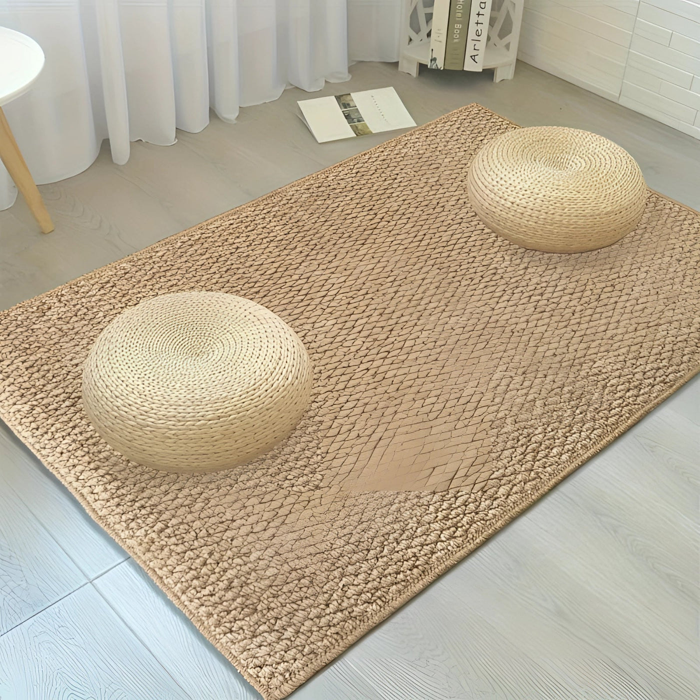 Umweltfreundliche beige Innentürmatte - Groß, rutschfest & waschbar