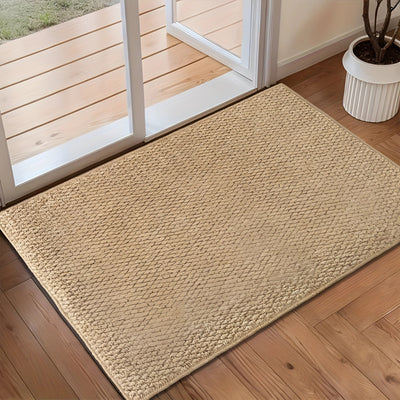 Umweltfreundliche beige Innentürmatte - Groß, rutschfest & waschbar