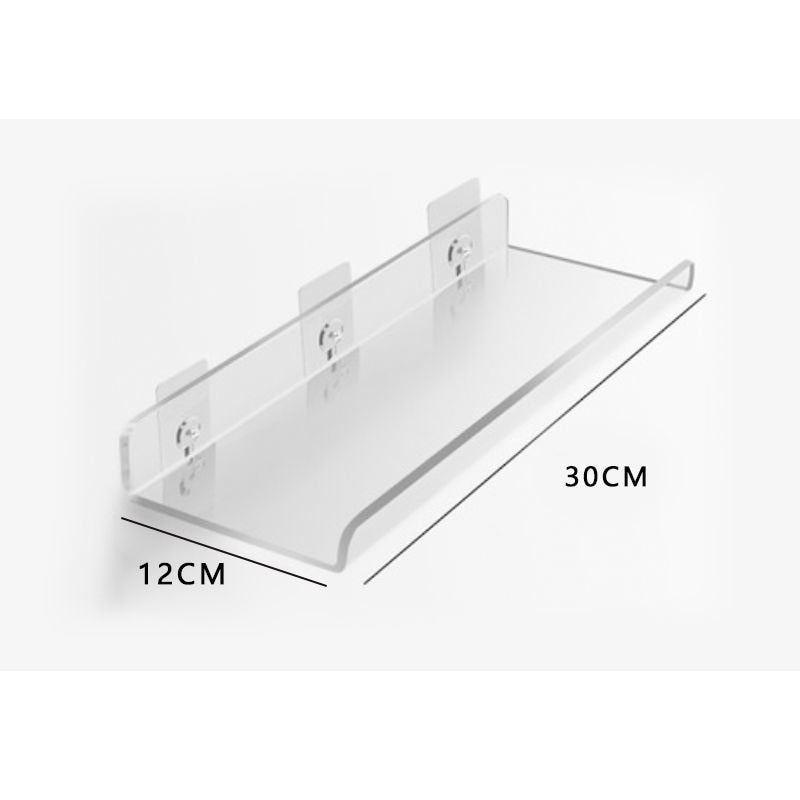 Unsichtbare Acryl-Wandregale - Modernes Display für Bücher, Pflanzen und Wohnaccessoires