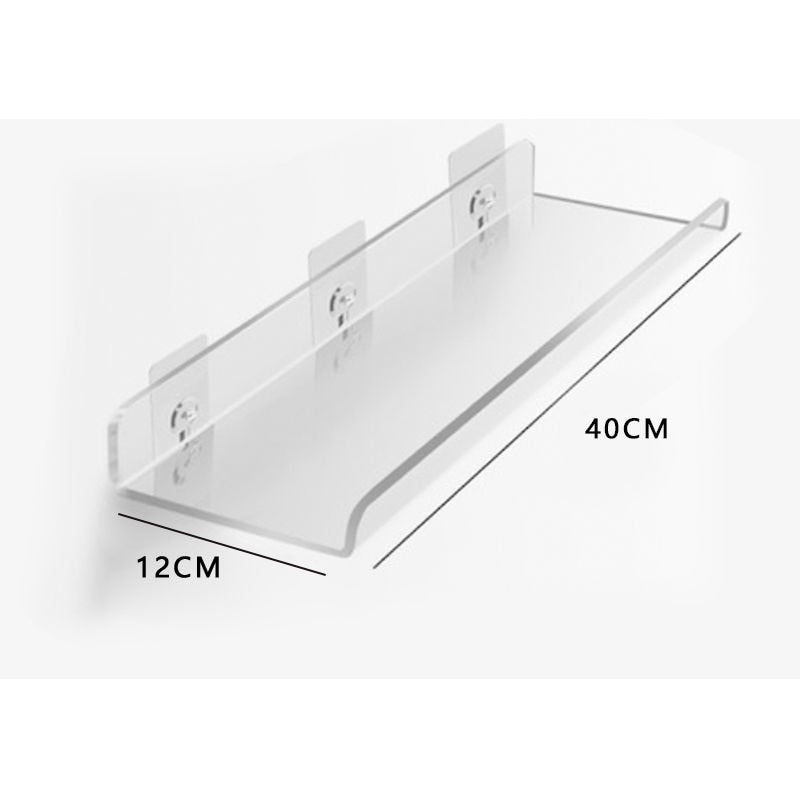 Unsichtbare Acryl-Wandregale - Modernes Display für Bücher, Pflanzen und Wohnaccessoires