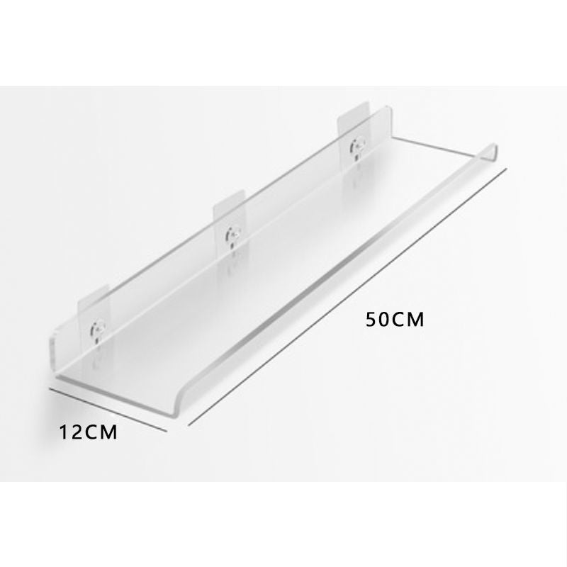 Unsichtbare Acryl-Wandregale - Modernes Display für Bücher, Pflanzen und Wohnaccessoires