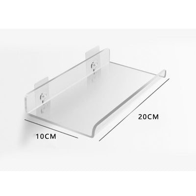 Unsichtbare Acryl-Wandregale - Modernes Display für Bücher, Pflanzen und Wohnaccessoires