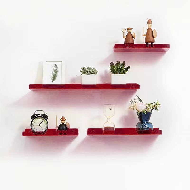 Unsichtbare Acryl-Wandregale - Modernes Display für Bücher, Pflanzen und Wohnaccessoires