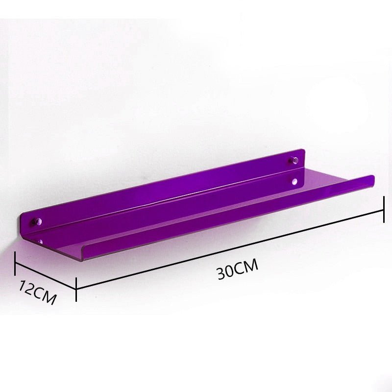 Unsichtbare Acryl-Wandregale - Modernes Display für Bücher, Pflanzen und Wohnaccessoires