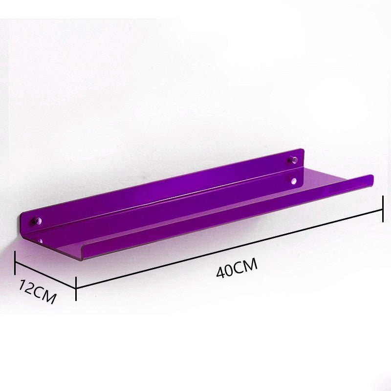 Unsichtbare Acryl-Wandregale - Modernes Display für Bücher, Pflanzen und Wohnaccessoires