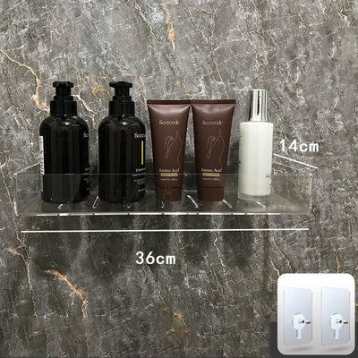 Unsichtbare Acryl-Wandregale - Modernes Display für Bücher, Pflanzen und Wohnaccessoires