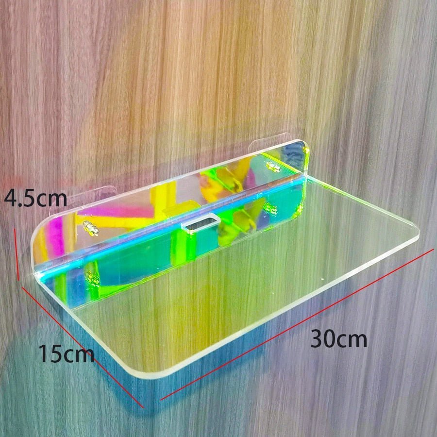 Unsichtbare Acryl-Wandregale - Modernes Display für Bücher, Pflanzen und Wohnaccessoires