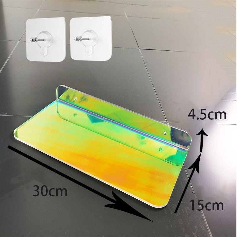 Unsichtbare Acryl-Wandregale - Modernes Display für Bücher, Pflanzen und Wohnaccessoires