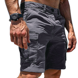 THARNULF | STILVOLLE HERREN-CARGO-SHORTS in Grau