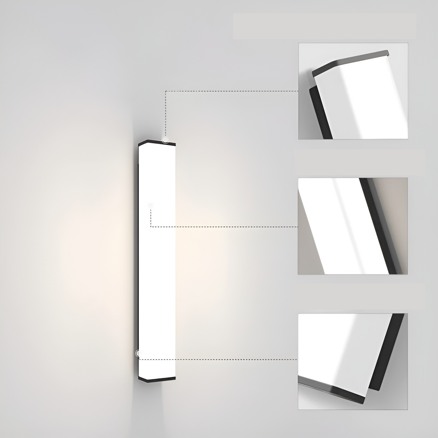 SteelLuxe Light – Wasserdichte Wandlampe für Außen- und Innenbereiche