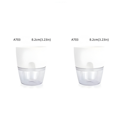 CrystalFlow Topf – Transparenter Selbstbewässernder Blumentopf