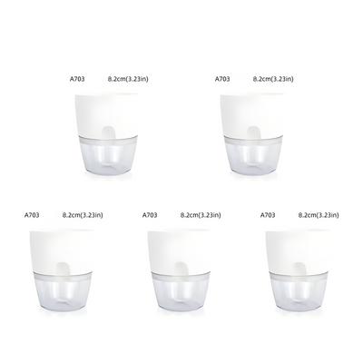 CrystalFlow Topf – Transparenter Selbstbewässernder Blumentopf