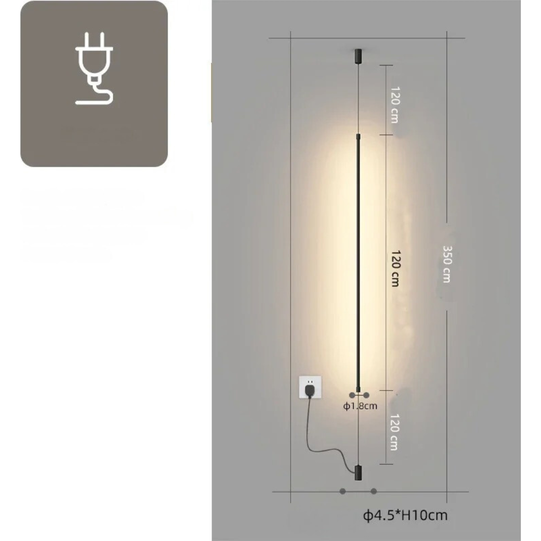 LineaNord Light - Nordic Minimalist Slim Line LED-Bodenleuchte