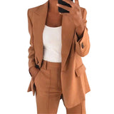Charlotte - Blazer-Set mit Jacke und Hose in Khaki
