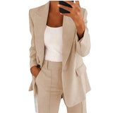 Charlotte - Blazer-Set mit Jacke und Hose in Beige