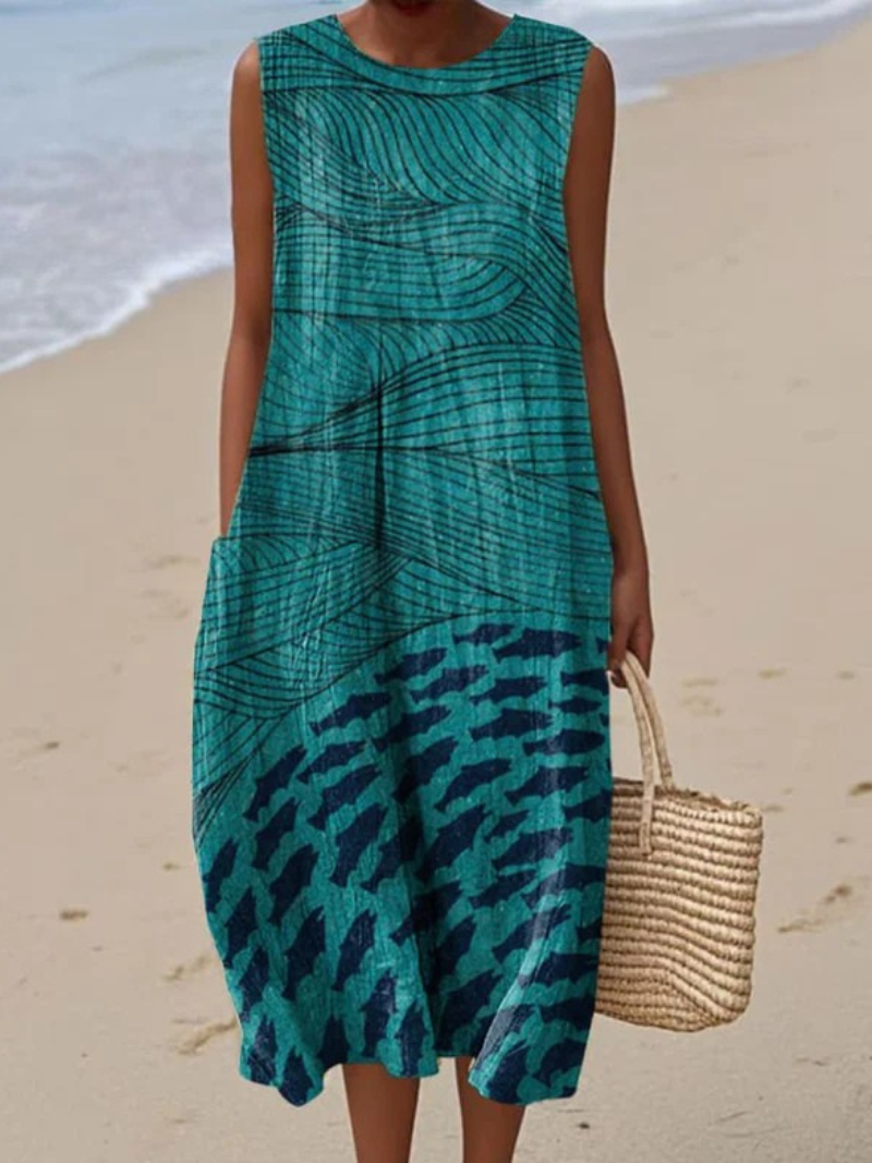 Kaylly | Kunstvolles Strandkleid