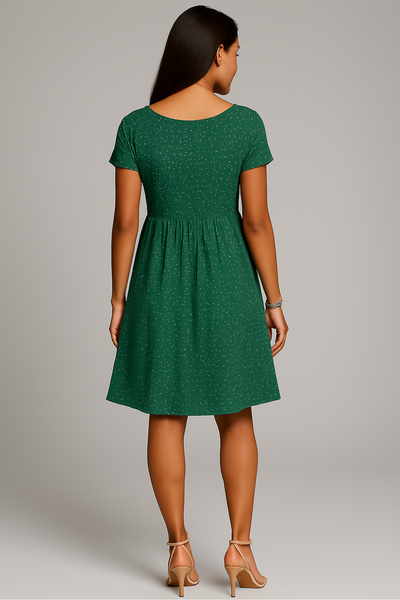 Hadid™ - Rosy Bloom Sommerfließendes Kleid