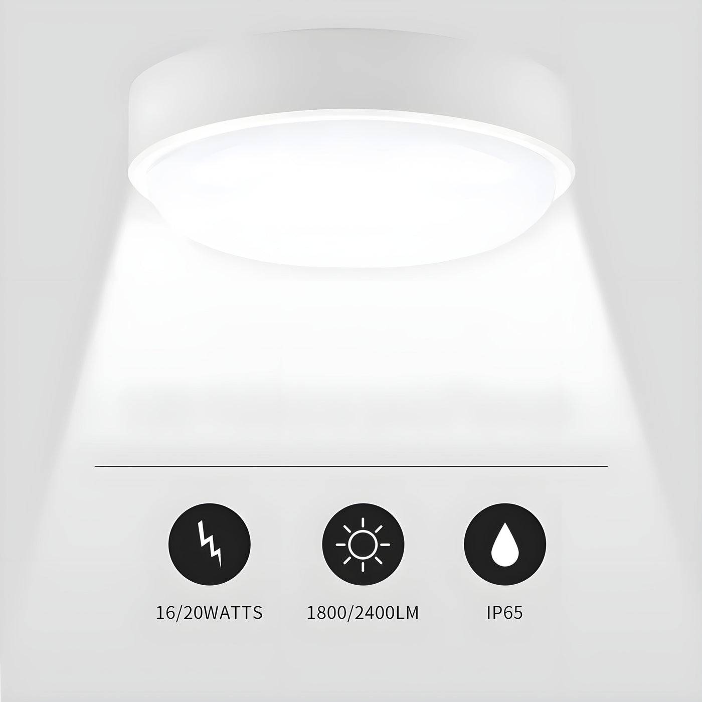 OvalShine Light - Moderne Wandlampe mit Oberflächenmontage und LED-Beleuchtung