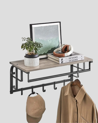 HangMaster Hook - Wandgarderobe mit 5 abnehmbaren Haken