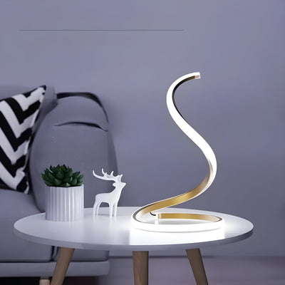 GlowTwist Lampe – Dekorative USB-betriebene S-förmige LED-Tischlampe