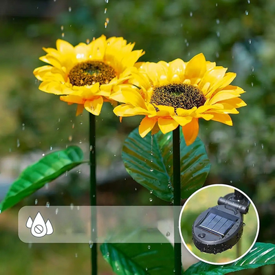 SunnyBliss Light - Wasserdichte solarbetriebene LED-Sonnenblumenleuchte