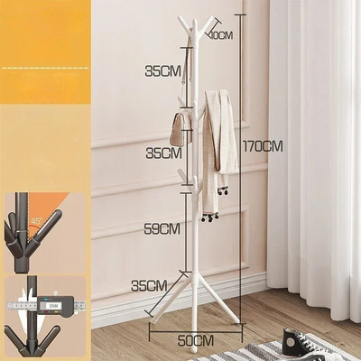 LeafRise Rack – Vertikaler Kleiderhaken in Baumzweig-Form