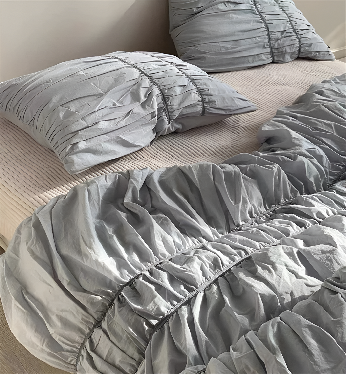 EtherealLuxe Bettwaren - Royal Beige Bettwäscheset