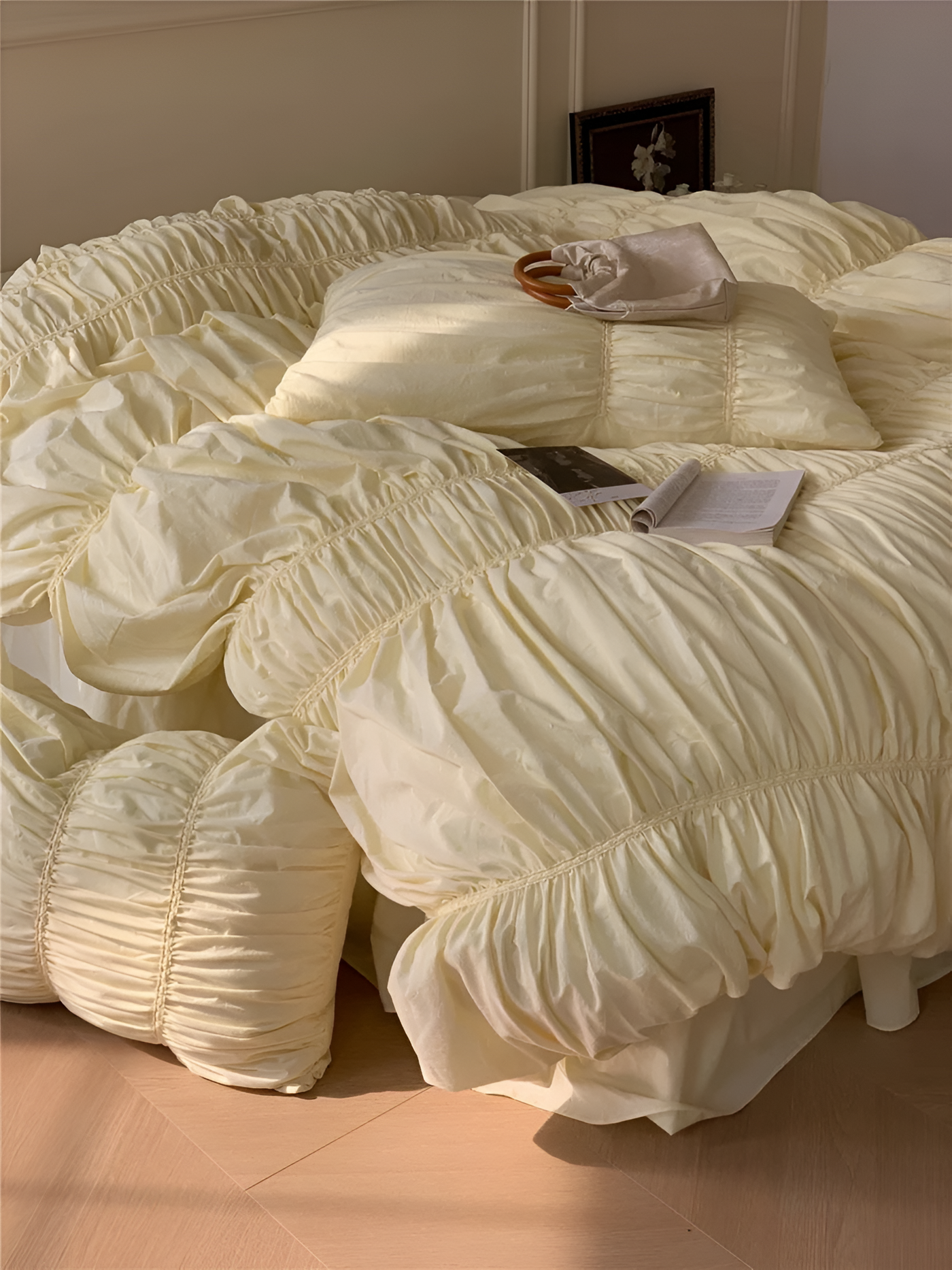 EtherealLuxe Bettwaren - Royal Beige Bettwäscheset