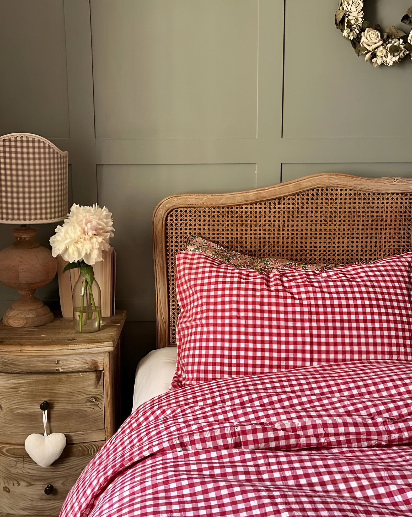 LunaVeil Bettwaren - Baumwolle Ginghan Stil Bettdecke Set