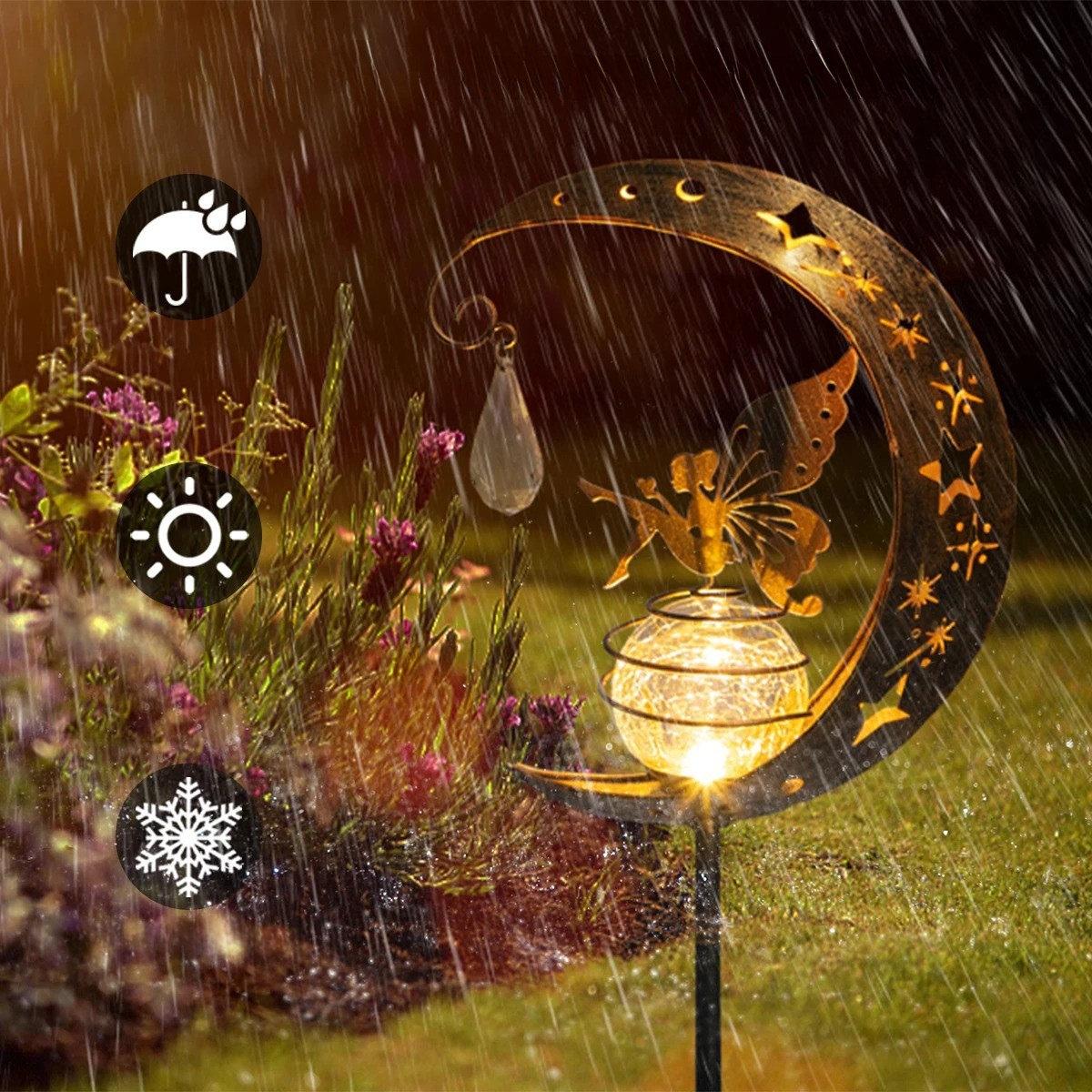 StellaGuardian Light - Wasserdichtes Mond-Feen-Solarlicht