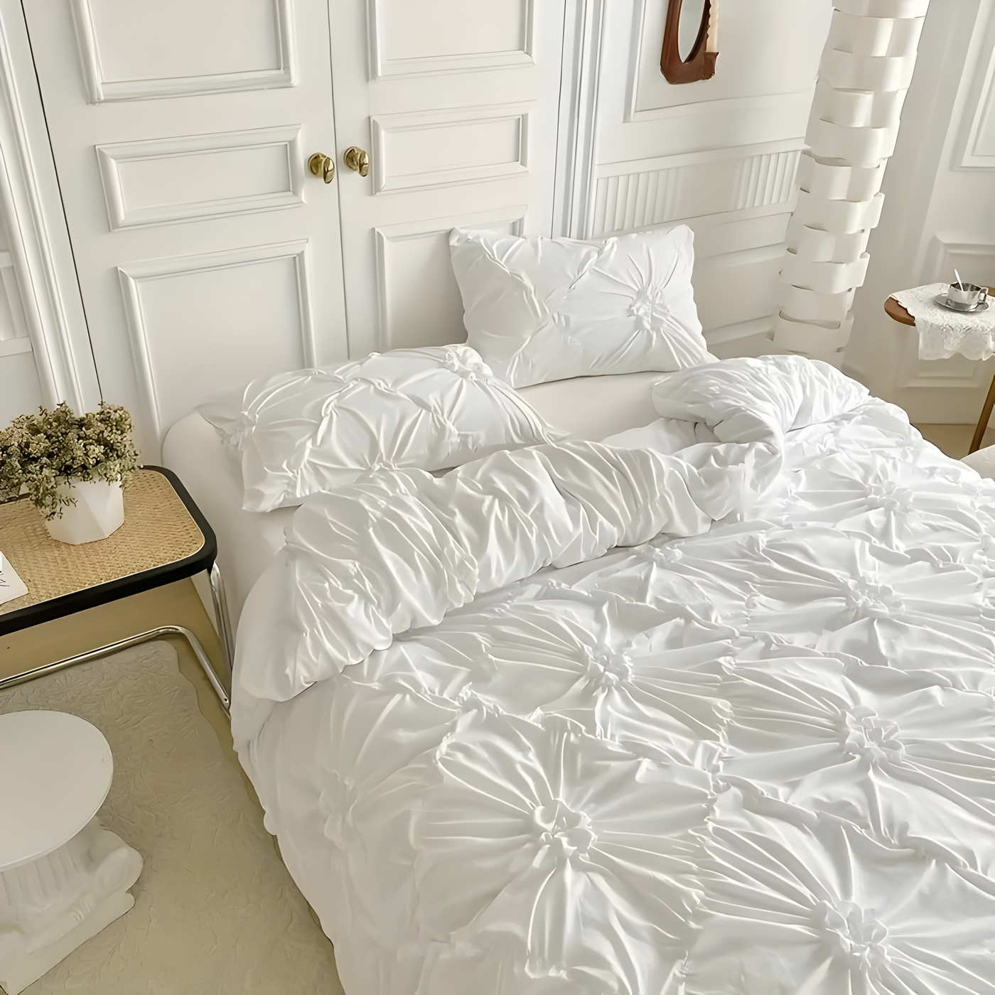 DiamondLuxe Duvet Set - Luxuriöse Diamantmuster Bettwäsche