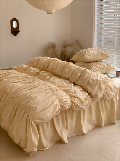 EtherealLuxe Bettwaren - Royal Beige Bettwäscheset